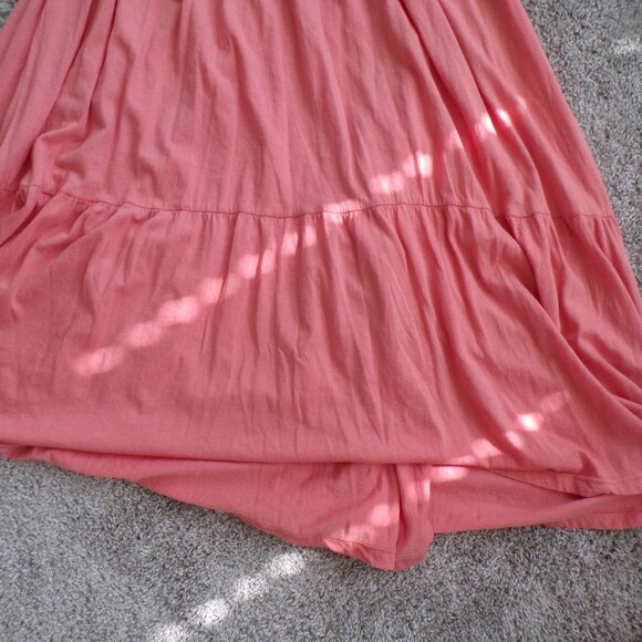 Sundry peach tiered boho maxi dress 1/S - Picture 3 of 9